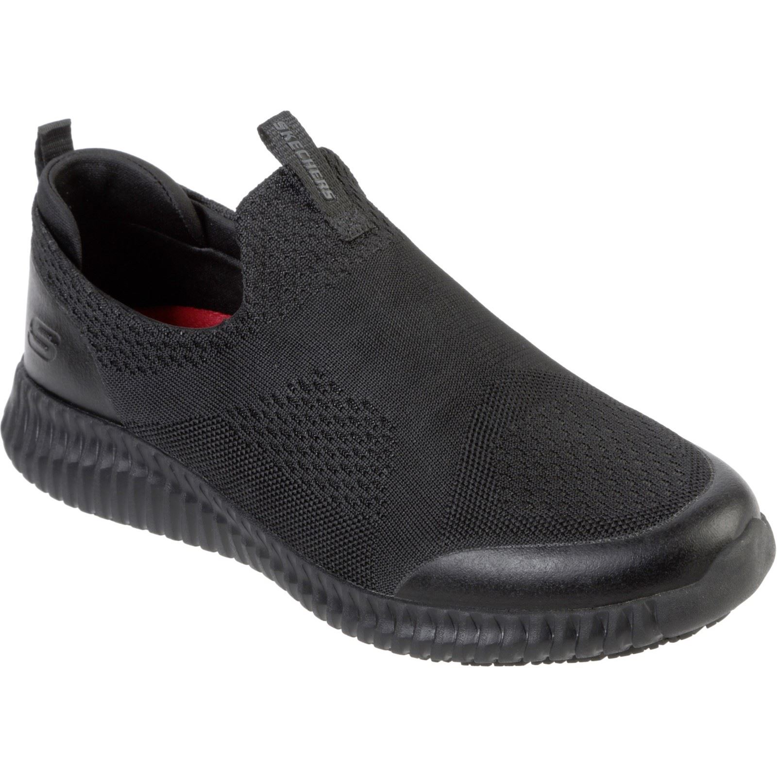 Skechers Workwear Cessnock Textile Herrenschwarze Sneakers Image