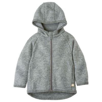 disana - Kid's Walk-Jacke Zipp - Wolljacke Gr 98/104 grau Image