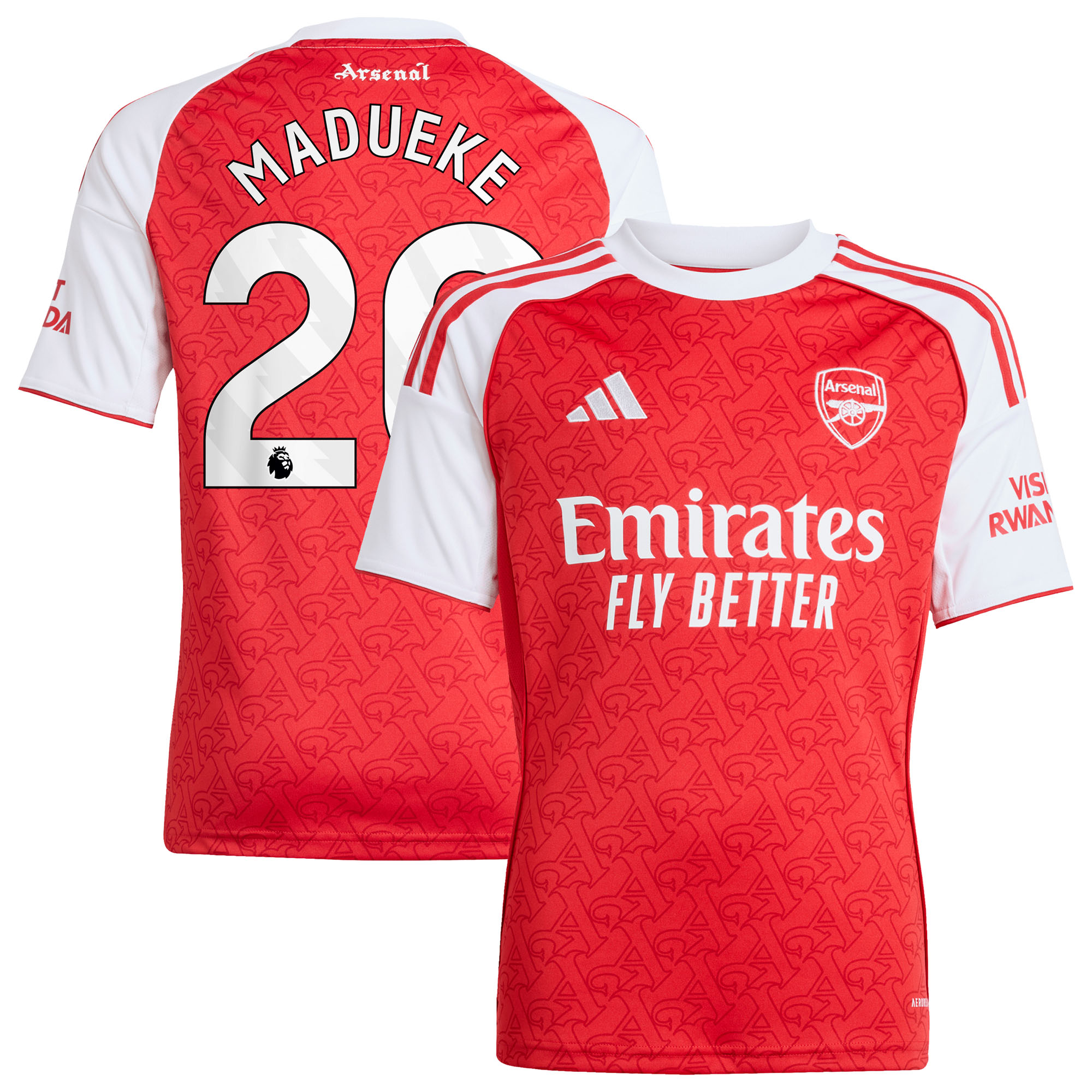 Maillot Domicile Arsenal adidas 2025-26 - Enfant avec flocage Madueke 20 - unisexe Taille: 11-12 Years