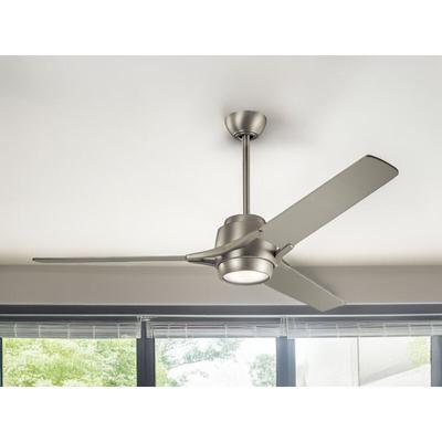 Deckenventilator mit Licht und Fernbedienung Silber, ø 152cm Image