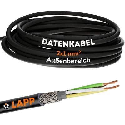 10 Meter Lapp 1030540 LiYCY geschirmte Steuerleitung 2x1 mm² i UV-resistent i Signalkabel 2 adrig i Image