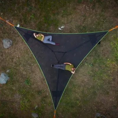 1 PCS Enjoy Outdoor Camping Hammock Portable Anti-rollover Camping triangular Hammock large for multiple