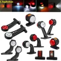 2PCS Rosso Bianco Lampada A LED Truck Contorno Luce di posizione laterale 12V/24V Rimorchio per auto Caravan Fanale posteriore Indicatore di direzione Lampada per camion Accessorie