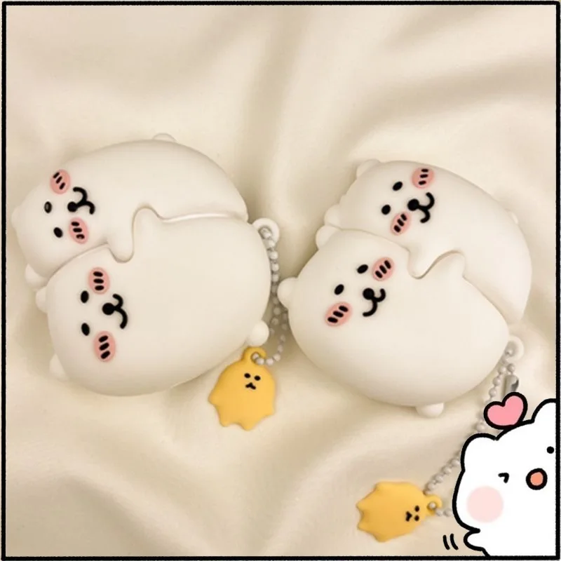 Cute Embrace Self-deprecating Bear Wireless-Kopfhörerhülle, kompatibel mit Airpods 1/2 Generations Apple Wireless Headphones Pro