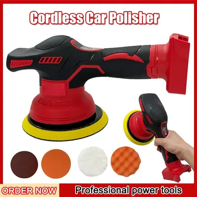 Fit Milwaukee Cordless Polisher 8 Gears Digital Display Electric Polisher Auto Car Waxing Polishing Machine For 18V 20V Battery