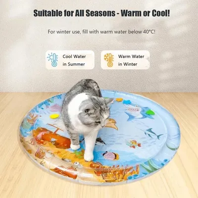 Water Ice Cushion Summer Pet Nest Cat Nest Dog Nest Large -Blum Ice Fun Interesting Summer Summer Cold Ice Cushion