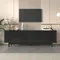 Comanlai Meuble TV moderne 175 x 38 x 56 cm, meuble TV léger et luxueux, avec étagères réglables, pour le salon