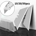 10/30/50 pezzi lame di coltello speciali materiale in acciaio coltello multiuso lame trapezoidali sostituzione lama di utensile da taglio artigianale fai da te