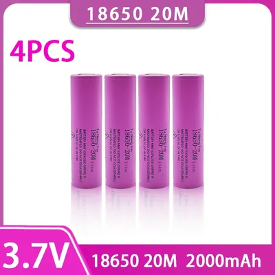 New high energy100% original 18650 3.7V 2000mAh 18650 lithium rechargeable battery suitable for GTL Evrefire flashlight battery
