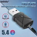 5 in 1 USB Bluetooth 5.4 Ricevitore Trasmettitore Adattatore audio wireless Scheda audio 3.5mm Aux Musica per TV Computer Altoparlante per auto PC