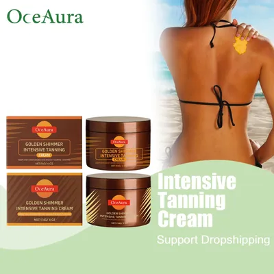Shine Brown Tanning Accelerator Cream For Body Intensive Tanning Gel Nourish Dry Skin Deepen Lotion Sunless Facial Self Tanner