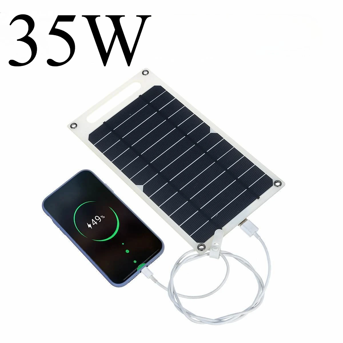 5V USB Solar Panel Tragbare Wasserdichte Outdoor Wandern Camping Solar Ladegerät für Telefon Power Bank Kleine Geräte Image