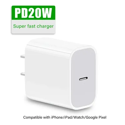 20W charger Type-c for iPhone 16 15 pro plus max usb C charger apple watch adapter PD20W for ipad charger fast charging us plug