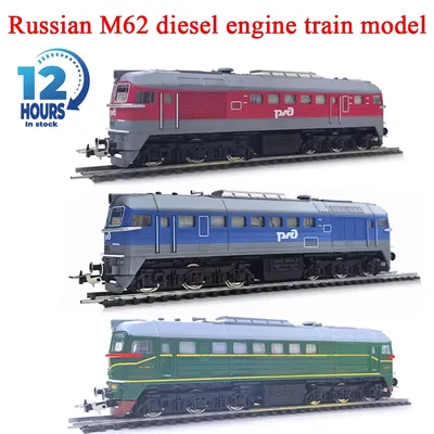 HO Type 1/87 Russian M62 Diesel Locomotive Track with Power and Lights 3 Colors To Choose From Train Model Boy Toy Gift