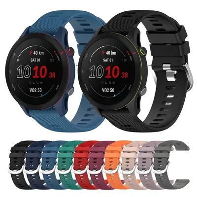Für Garmin Forerunner 255 255S 265S 265 Silikon Armband Armband für Garmin Vivoactive 4 4S Venu 2 3S Smart Uhr Band Image