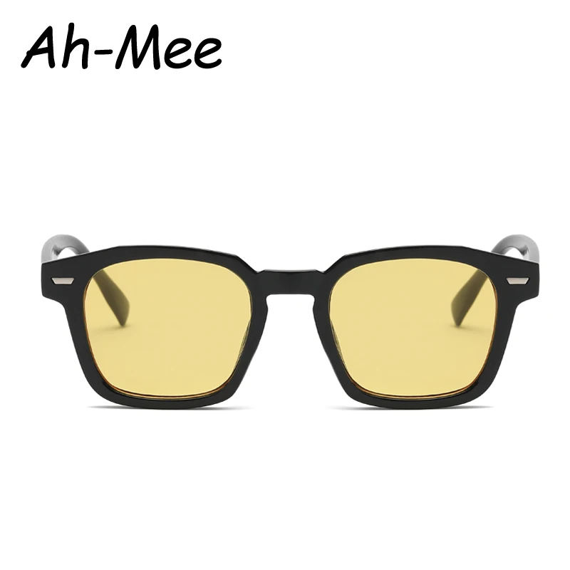 Radfahren Beliebte Frauen Sonnenbrille Vintage Bunte Quadratische Rahmen Schwarz Gelb Sonnenbrille Mode Frauen Brillen Damen Brillen
