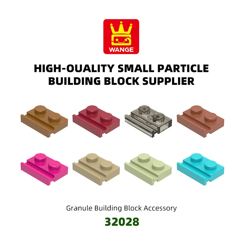 Wange 32028 100g/224 stücke Platte 1X2 Mit Rutsche Bausteine MOC Spezielle Zubehör Kreativität Ziegel Kinder Spielzeug geschenk BoxDYI Image