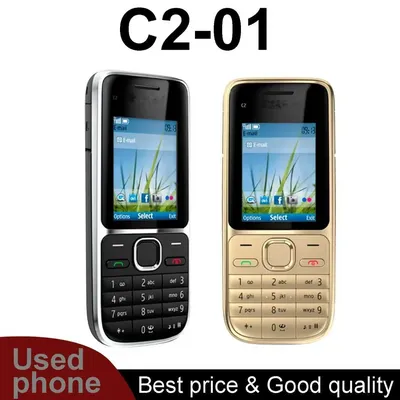 Original Unlocked C2 C2-01 2G 3G Mobile Cell Phone Hebrew English Keyboard Made in Finland Unlocked Free shipping used phone