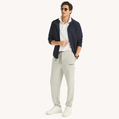 Nautica Men's Fleece Jogger Grey Heather, XXL