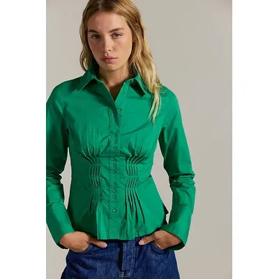 We The Free Little Pintuck Shirt at Free People in Fairway, Size: US 0