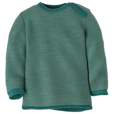 disana - Kid's Melange-Pullover - Merinopullover Gr 74/80 türkis Image