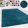 Hochflor-Teppich ESPRIT "Relaxx ESP-4150", blau (türkis, petrol), H:25mm Ø:120cm, Kunstfaser, Teppiche, Wohnzimmer, sehr große Farbauswahl, weicher dichter Hochflor