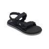 Sandale QUIKSILVER "Monkey Caged", Gr. 11(44), schwarz (schwarz 3), Obermaterial: Textil [Chemiefaser] / Außensohle: Gummi, Schuhe