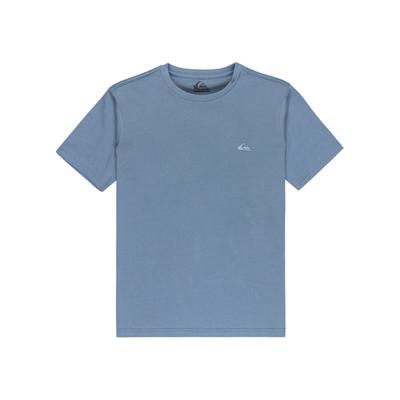 T-Shirt QUIKSILVER "Basic", Kinder, Gr. 10, blau (china blau), 100% Baumwolle, Kurzarm, Shirts Image