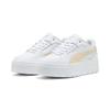 Sneaker PUMA "Karmen II Idol Sneakers Damen", Gr. 37.5, weiß canvas beige, Obermaterial: Synthetik, Kuhleder, Textil; Futter: Textil; Innensohle: Textil; Laufsohle: Gummi, Schuhe