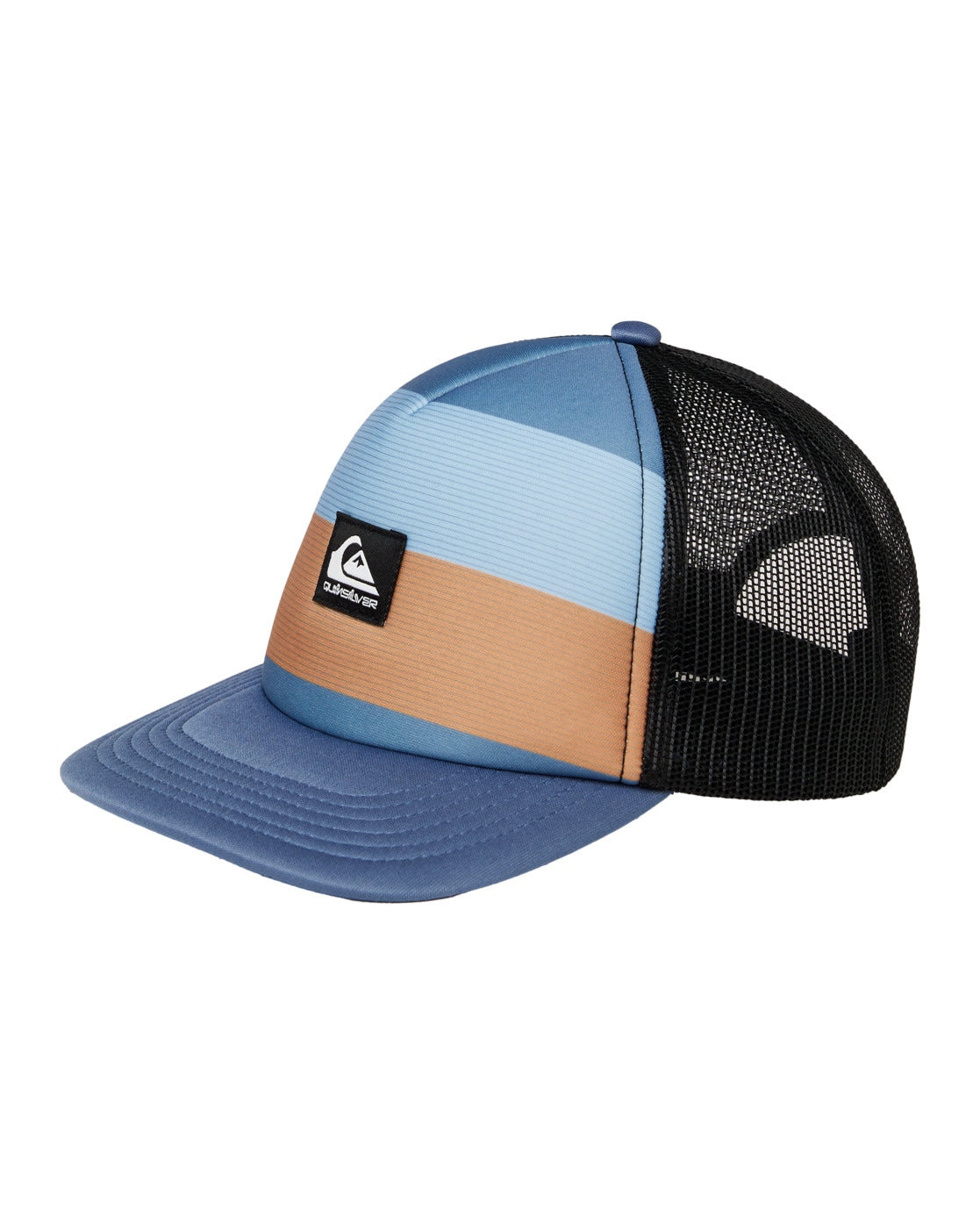 Baseball Cap QUIKSILVER "Emu Coop", Kinder, blau (china blau reconnect stripe), Kunstfaser, Caps Image