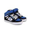 Sneaker DC SHOES "Pure High-Top EV", Kinder, Gr. 1(32), schwarz, blau, wht, Obermaterial: Leder / Futter: Textil / Außensohle: Gummi, Schuhe