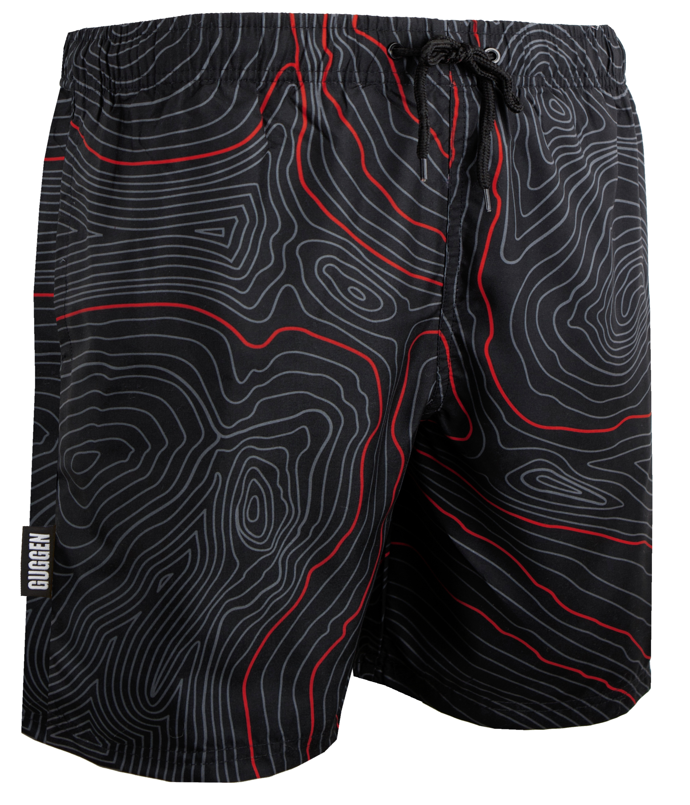 Herren Badehose Streifen lässige Boardshorts Linien Muster Image