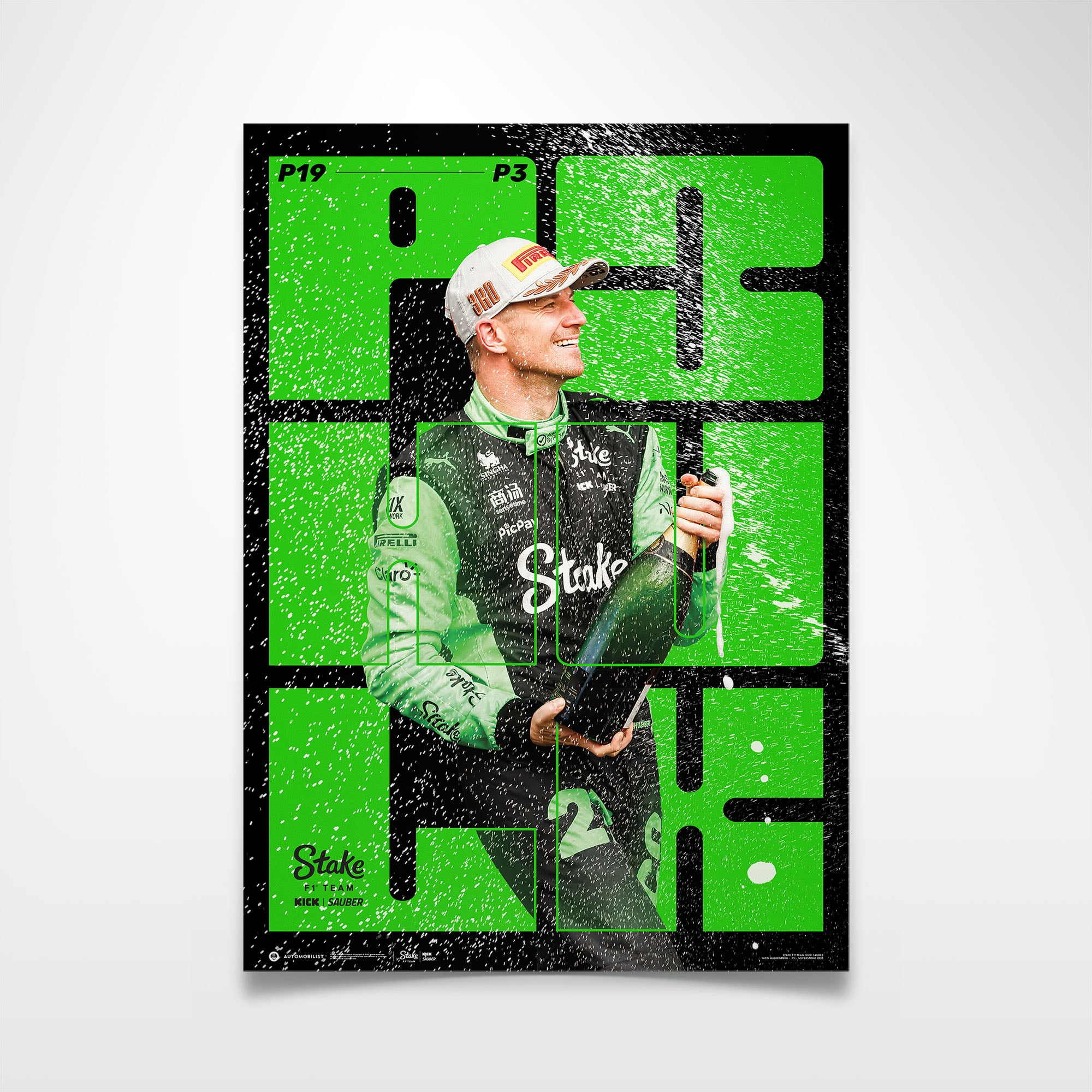 Affiche du premier podium de Kick Sauber, Nico Hülkenberg - No Gender Taille: One Size Only