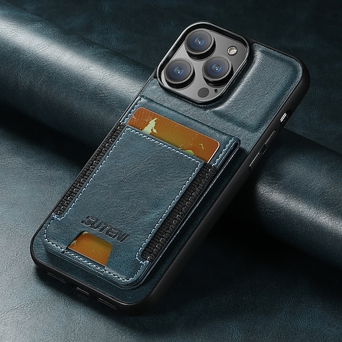 Handy Hülle Handyhüllen Für iPhone 17 Pro Max 17 Air 16 16 Plus 16 Pro 16 Pro Max 15 15 14 Pro Max Plus 14 Plus 13 Pro Max Rückseite Mit Ständer Kartenfach Stoßfest Retro TPU PU-Leder
