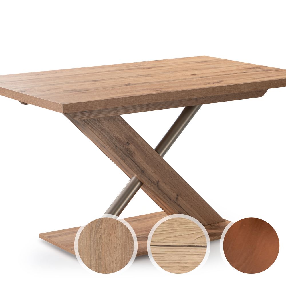 Schösswender »Duo 200« Säulentisch 110x70 cm / Sonoma Eiche Dekor / ohne Auszug