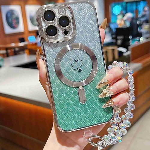 Handy Hülle Handyhüllen Für iPhone 17 Pro Max 17 Air 16 Pro Max 15 Pro Max 16e 14 Pro Max 13 Pro Max Rückseite mit Trageriemen Unterstützt kabelloses Laden Nicht vergilbend Farbverläufe Kohlefaser Image