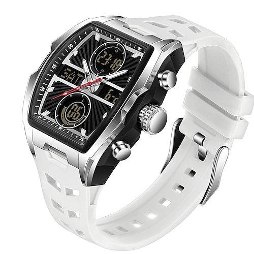 SANDA Männer Frauen Kinder digitale Uhr Großes Ziffernblatt Freizeit Outdoor Sportlich Luminose Stoppuhr Wecker Countdown Silikon Uhr Image