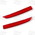 2 pezzi auto paraurti posteriore riflettore lampada fanale posteriore lente rossa striscia riflettente per BMW serie 5 F10 2014-2017 63147318555 63147318556
