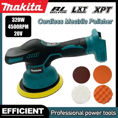 Makita Cordless Car Polisher Machine 8 Gears Electric Waxing Repairing Wireless Buffing Polisher 18V-20V