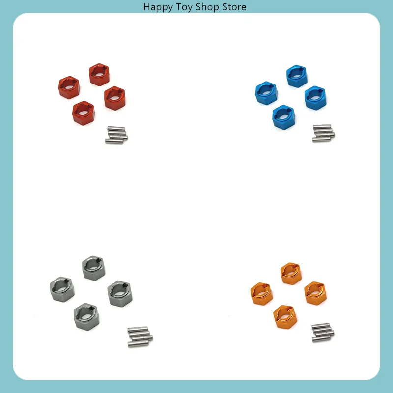 Universeller 7-mm-Sechskant-Nabenadapter im Maßstab 1:18 und 1/24, CNC-Legierungsradhalterung für RC-Crawler-Modelle Image