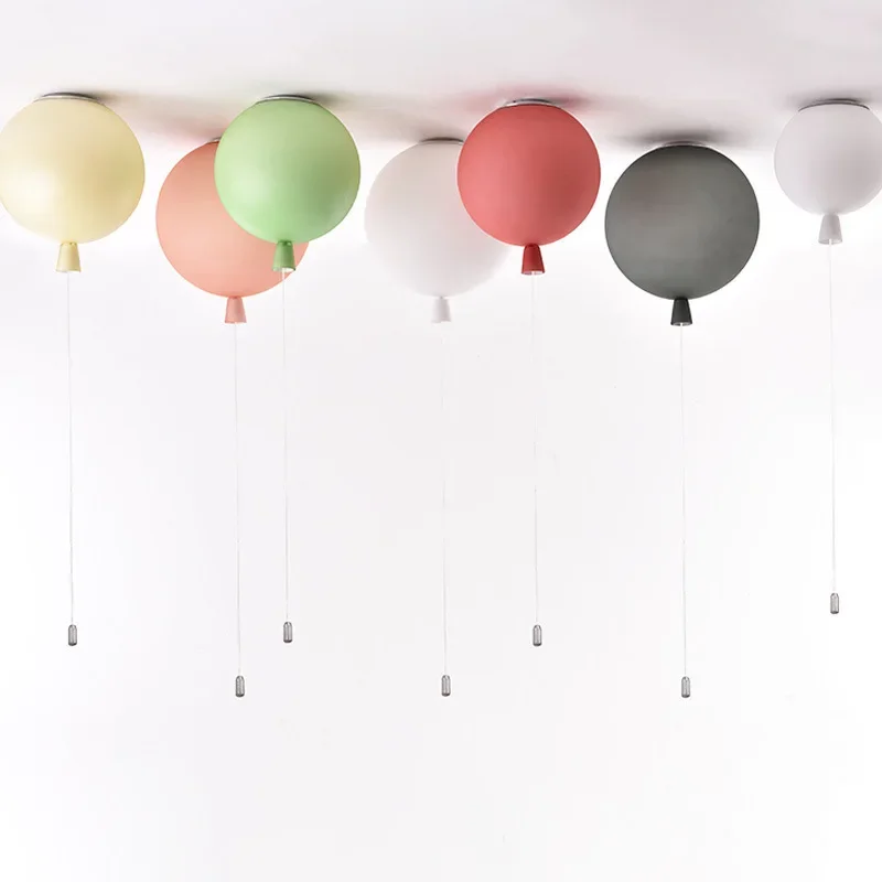 Moderne Nordic Farbe Ballon Decke Lampe Macarone Matt Ballon Kinderzimmer Decke Lampe Einfache Moderne Schlafzimmer Led-deckenleuchte