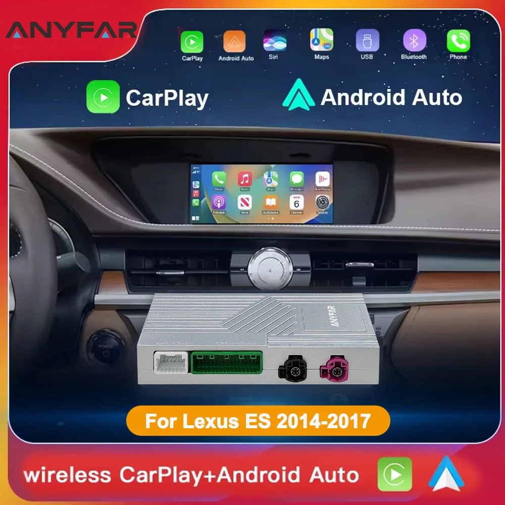 Drahtloses CarPlay für Lexus ES/NX/IS/RX/CT 2014–2017 mit Android Auto Interface Car Play Navigation Image