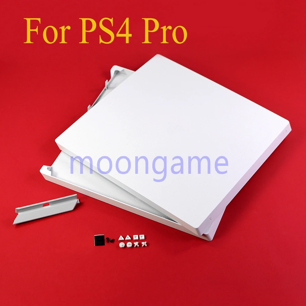 1 Satz schwarz weiß Farbe Voll gehäuses chale für ps4 pro slim Konsole Ersatz gehäuse oben und unten Abdeckung Image