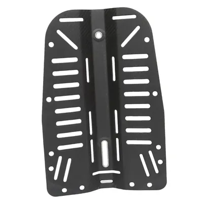 Deluxe Carbon Fiber Diving Backplate 3.4mm Thick Back Plate for Technical Scuba Divers - Lightweight & Compact