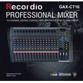 Console di missaggio GAX-CT16 con microfono digitale 16 canali con USB Blueteeth 48 V Phantom Power Mixer audio DJ professionale