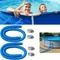 Tubi per piscina per piscine fuori terra Confezione da 2 tubi flessibili di ricambio per pompa per piscina 1,25 x 59 pollici Supporti per tubi per piscina Accessorio per piscine