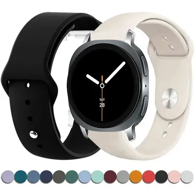 Soft Silicone Correa For Samsung Watch 8 Strap Galaxy Watch 7/8 Ultra Watchband Replacement No Gap Band Galaxy Watch 8 Classic