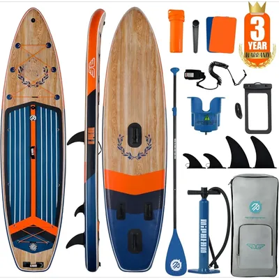 (Extra Large) Inflatable Paddle Board, SUP for 2+1 People/Family, Stand Up Paddle Board with (Beginner Friendly) Balanced Wing