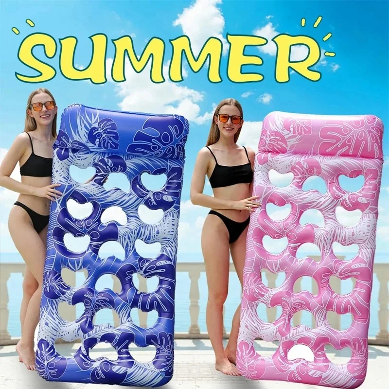 NEUE Pool Float Liege Wasser Hängematte Liege Aufblasbare Schwimmende Schwimmen Matratze Meer Schwimmen Ring Pool Party Spielzeug Lounge Bett Image