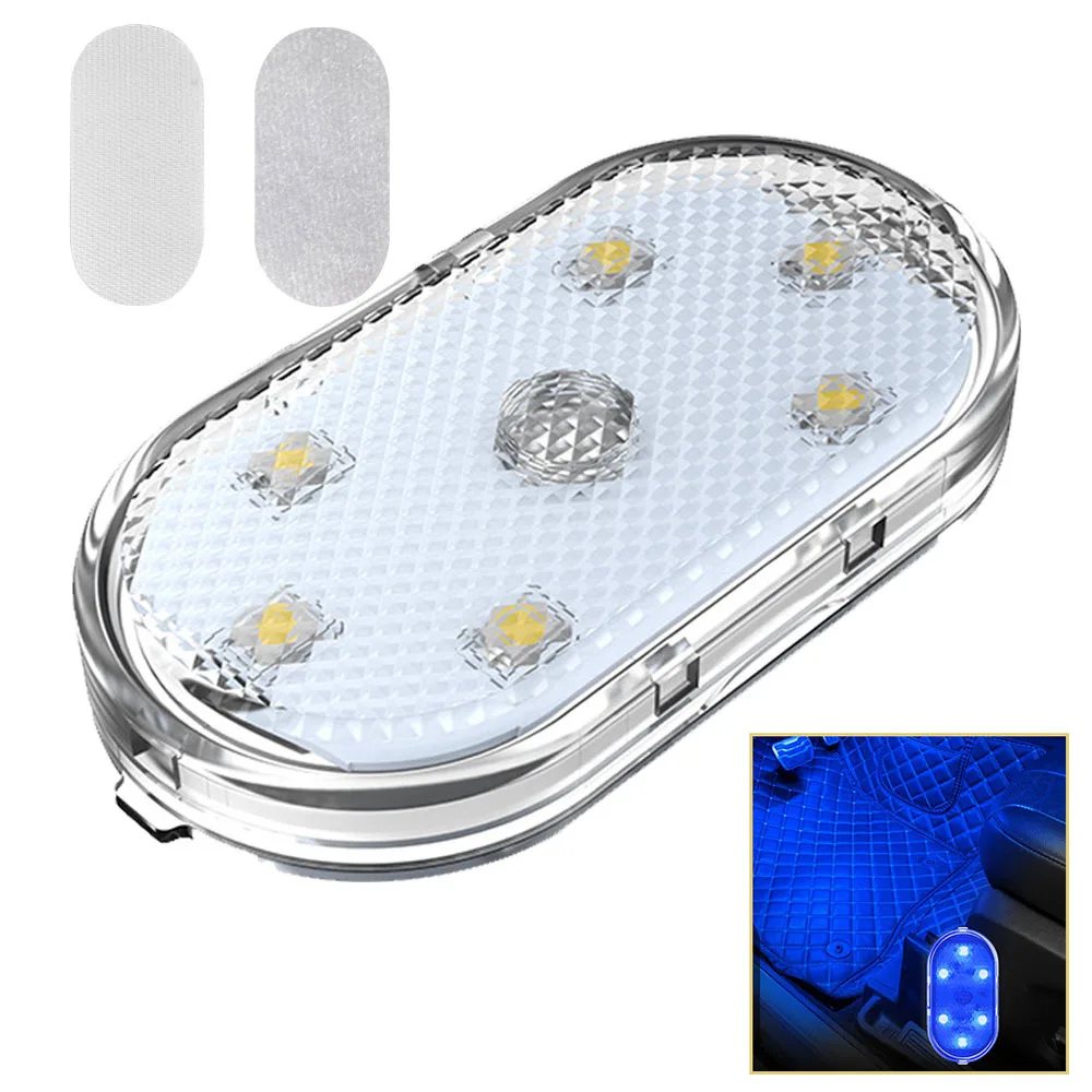 1pcs USB Recharging Reading Light Car Atmosphere Ambient Light In-car Car LED Modified Mini Decorative Light